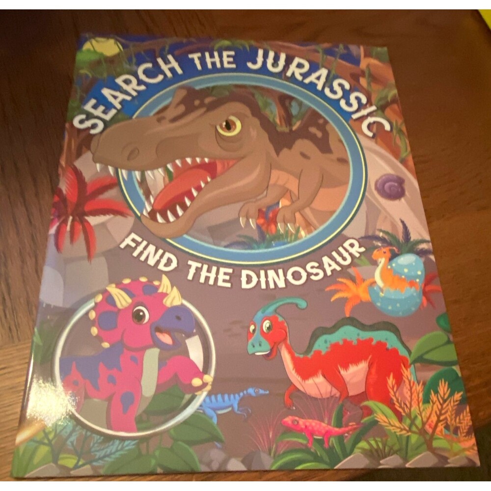 Search the Jurassic: Find the Dinosaur elfew Paperback Illustrated Activity Book